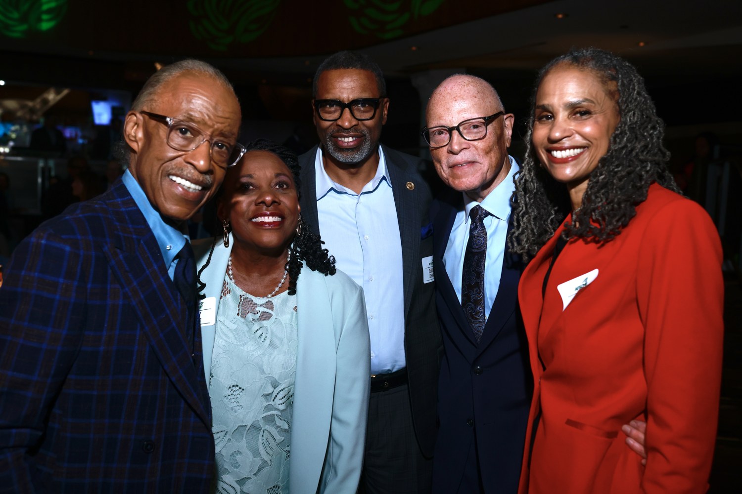 Rev. Al Sharpton with Lee Saunders, Clayola Brown, Derrick Johnson, and Maya Wiley