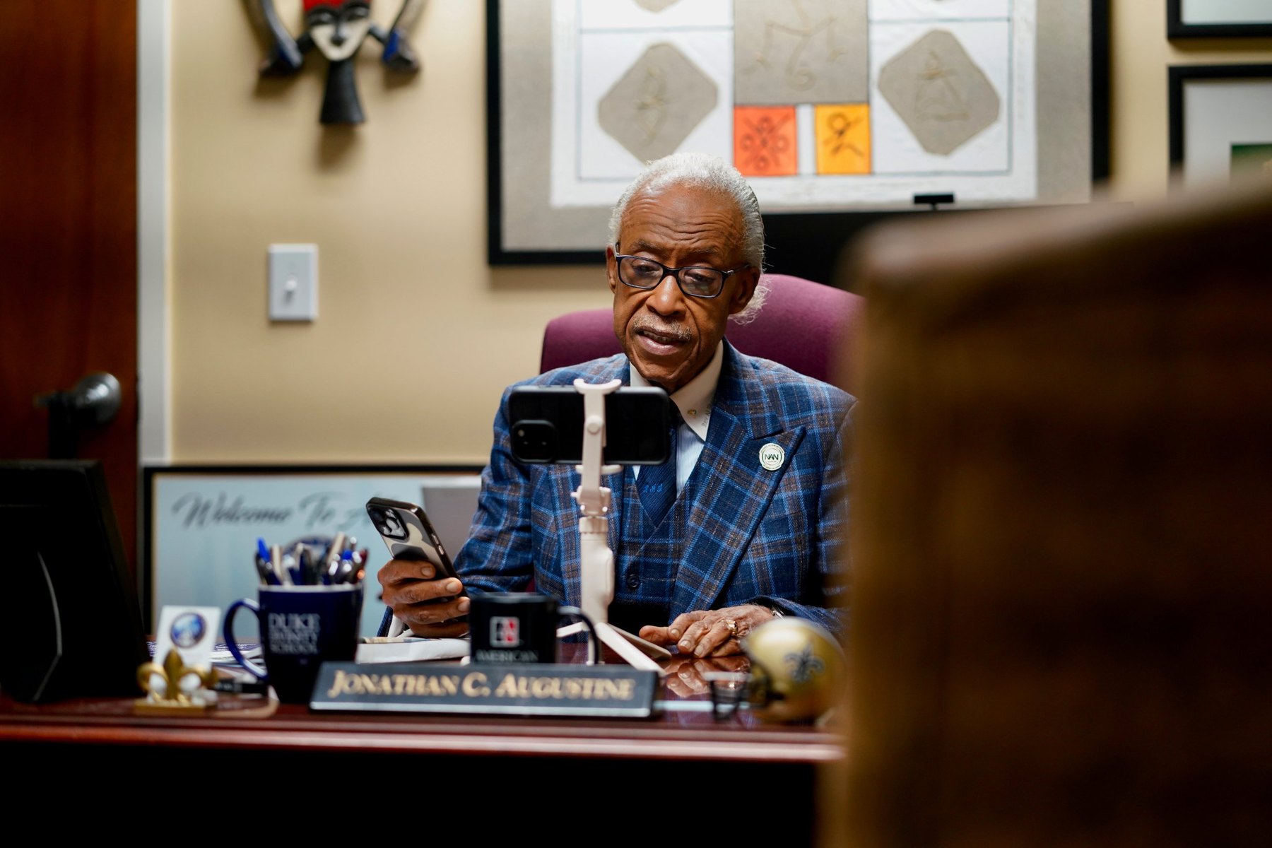 Rev. Al Sharpton goes live for PREACH on MS NOW from the pastor's study at Big Bethel A.M.E. Church