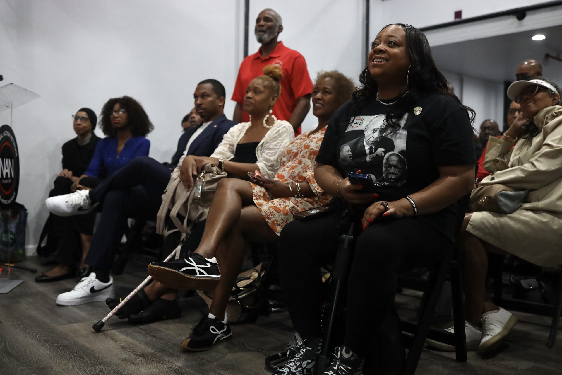 The community gathered for the first rally at the new House of Justice in Harlem