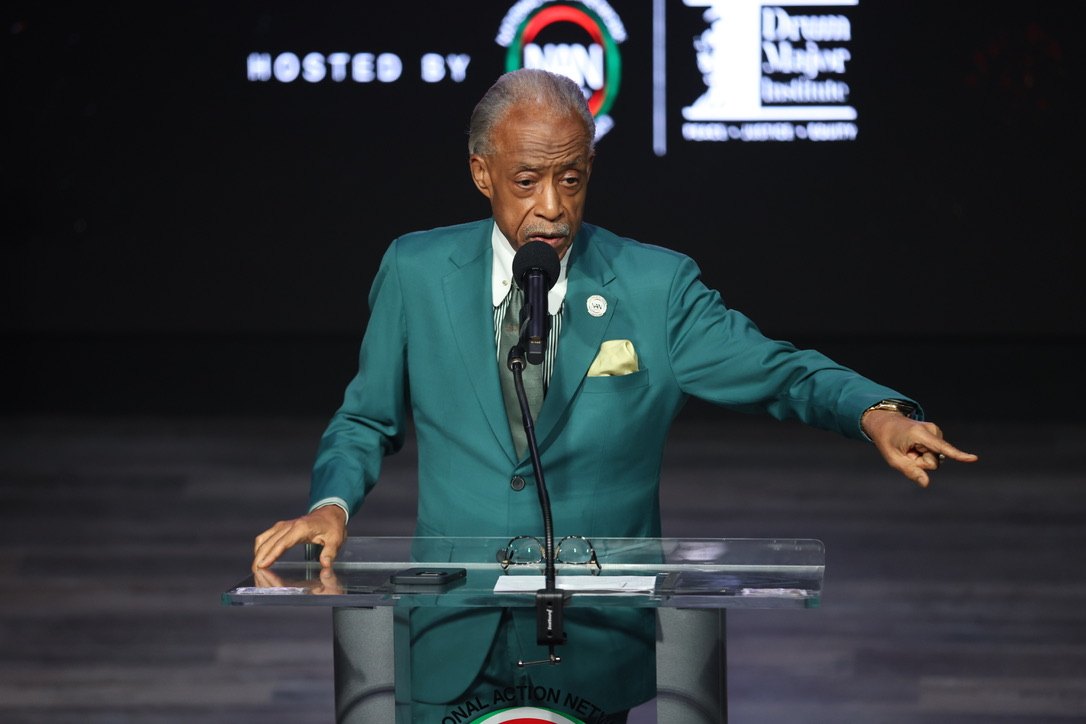 Rev. Al Sharpton speaks, hosted by NAN and the Drum Major Institute