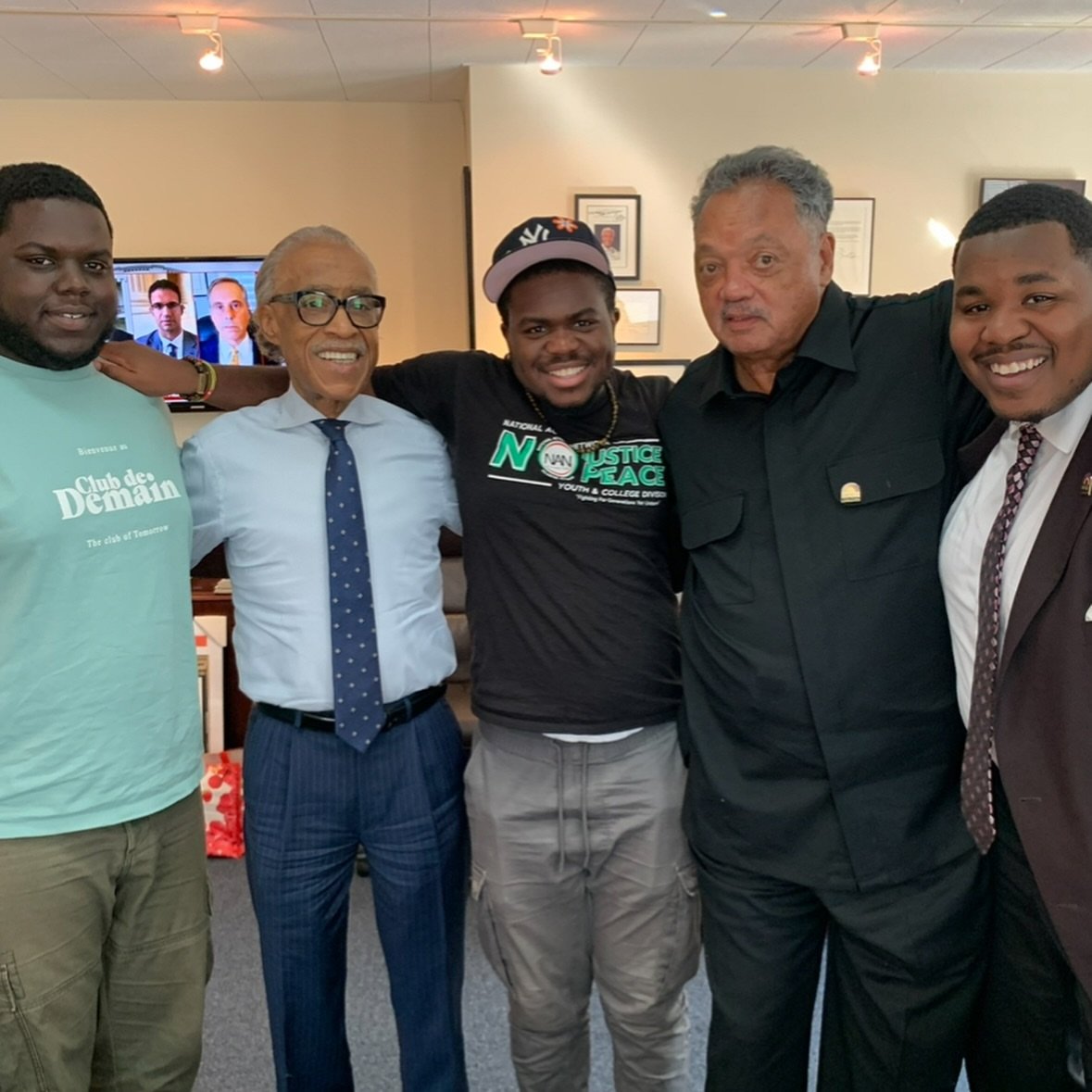 Ousmane Diallo with Rev. Al Sharpton and Rev. Jesse Jackson