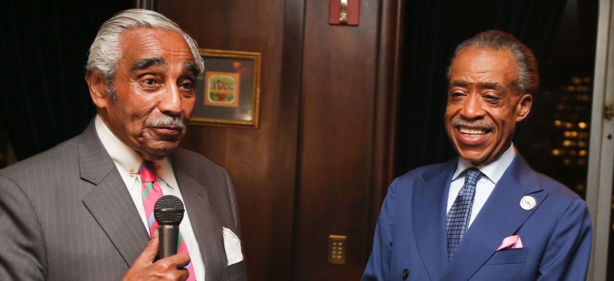 Rep. Charlie Rangel with Rev. Al Sharpton