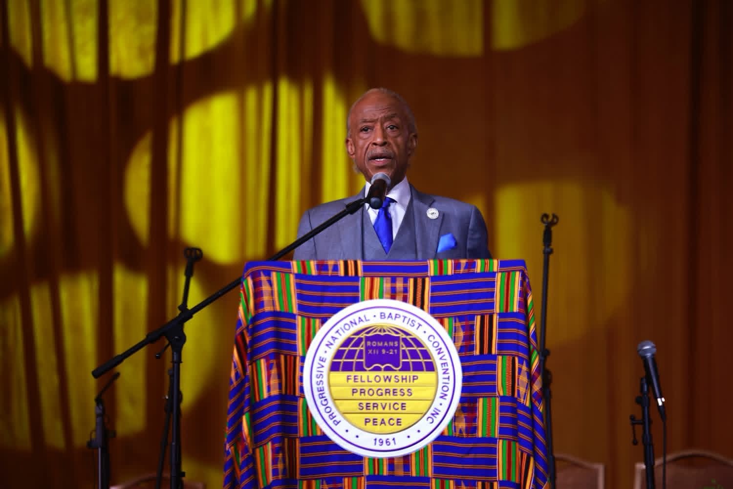 Rev. Al Sharpton delivers the Social Justice Hour keynote at the Progressive National Baptist Convention in Washington, DC
