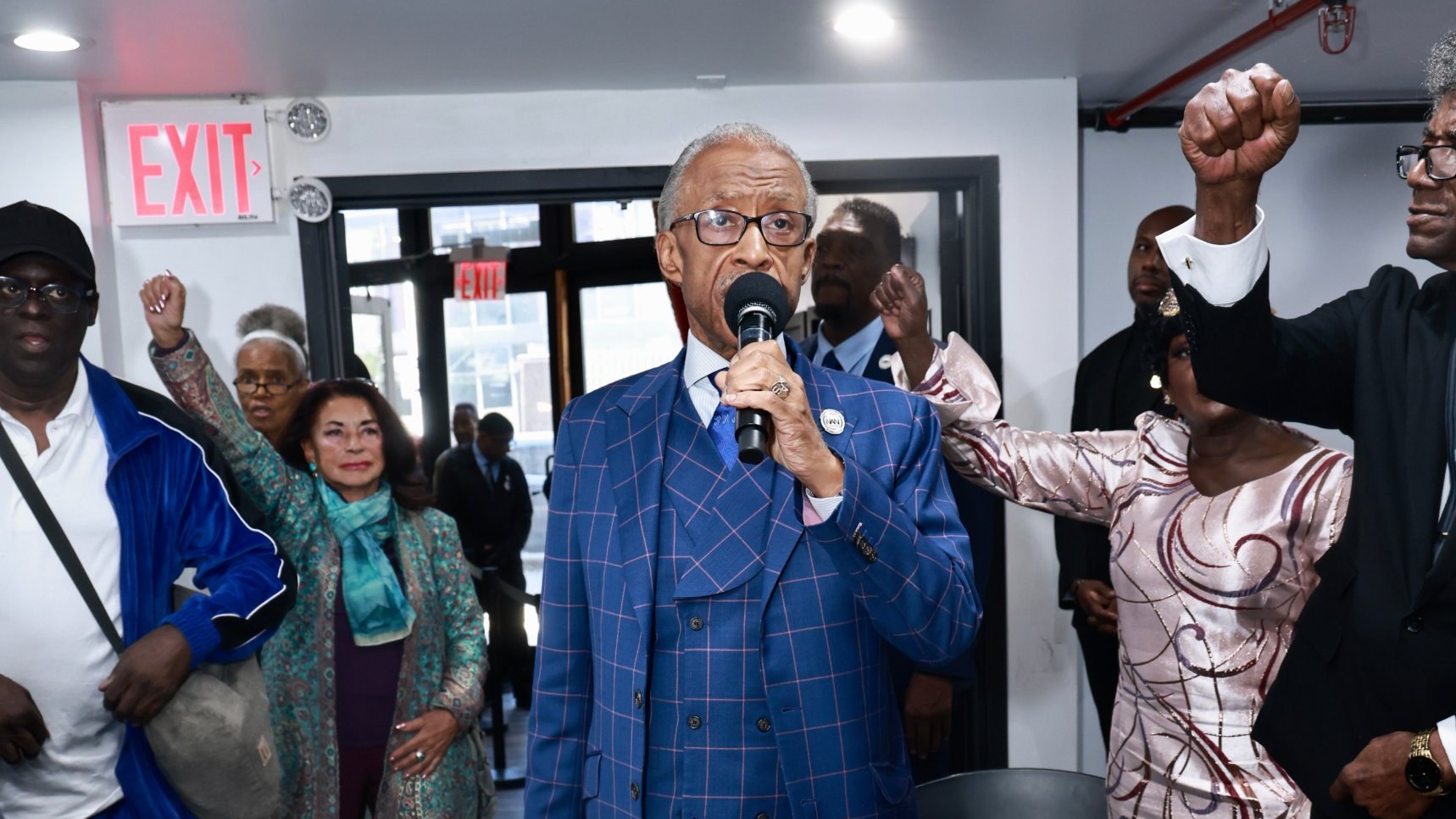 Rev. Al Sharpton rallies the House of Justice at the Saturday Action Rally, October 24, 2026